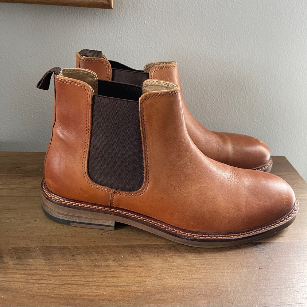 ASOS Brown Tan Leather Ankle Boots